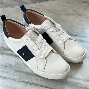 Kate Spade Navy White Sneakers EUC